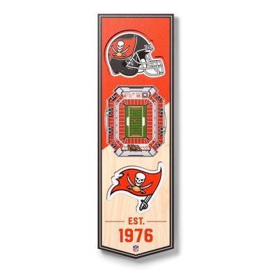 NFL Tampa Bay Buccaneers Stadion Stadium 3D Wandbild Wood Banner Holzschild Holz