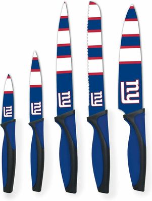 NFL New York Giants NY Küchenmesser 5-teilig Set Football Messer Set Barbecue