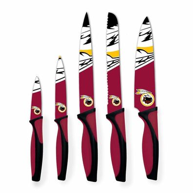 NFL Washington Redskins Küchenmesser 5-teilig Set Football Messer Set Barbecue