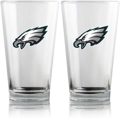 NFL Philadelphia Eagles Glacier Bier Glas Pilsner 2er Set Bierglas Pint 475ml 16oz