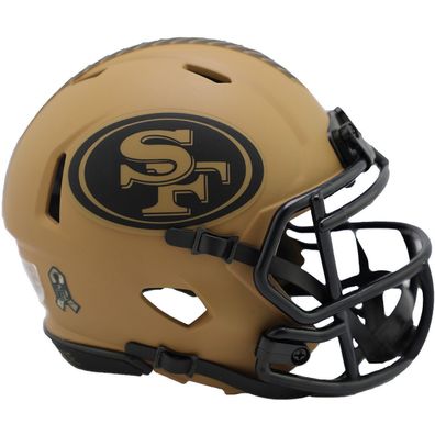 NFL Mini Speed Helm Salute to Service 2023 San Francisco 49ers Footballhelm