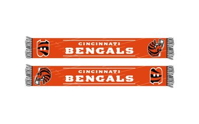 NFL Schal Cincinnati Bengals Fanschal Scarf HD Knitted Jaquard 5056704022553