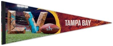 NFL Superbowl LV Super Bowl Wimpel Pennant Banner Premium 75x30cm