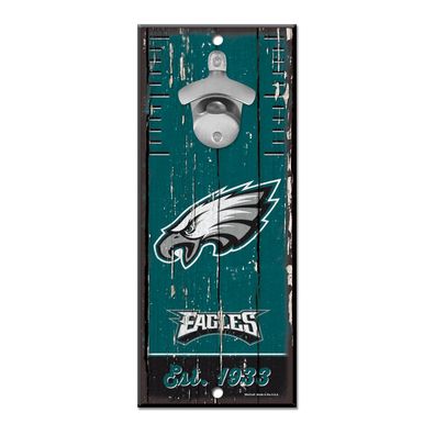 NFL Philadelphia Eagles Bottle Opener Wood Sign Holzschild Wandschmuck