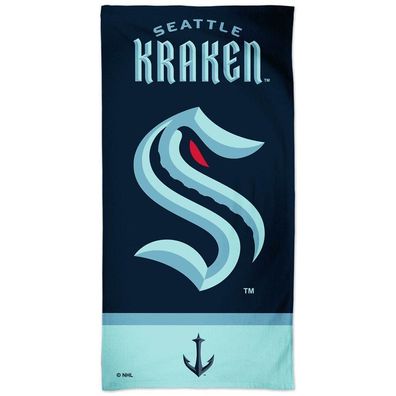 NHL Badetuch Seattle Kraken Handtuch Strandtuch Beach Towel 099606044006