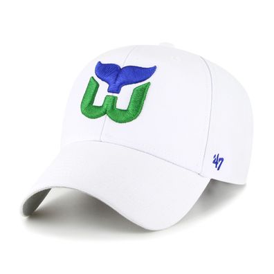 NHL Hartford Whalers Cap Basecap Baseballcap MVP weiß 196895641326 Kappe