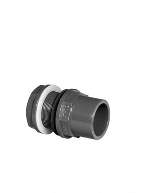 Durchführung f. Polyester 63/75 x 63 mm x 2 1/2“ aus PVC