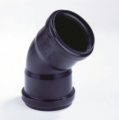 HT-Winkel 45° 110 mm (Doppelte Steckverbindung) (15,59€/1Stk)