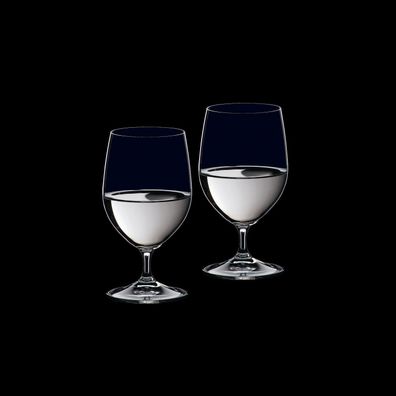 Riedel Vorteilsset 6 x 2 Gläser VINUM WASSER 6416/02 und 4 EKM Living Trinkhalme