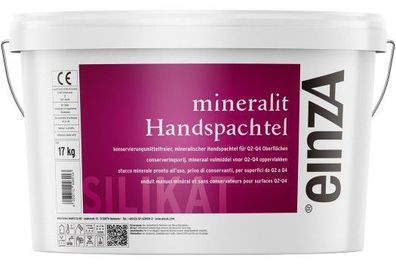 einzA mineralit Handspachtel 17 kg weiß