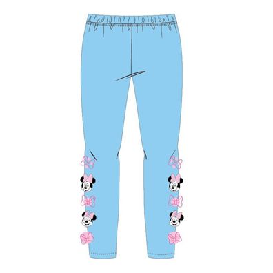 Minnie Mouse Leggings für Mädchen | Pink & Blau | Größen 104-134 - Größe