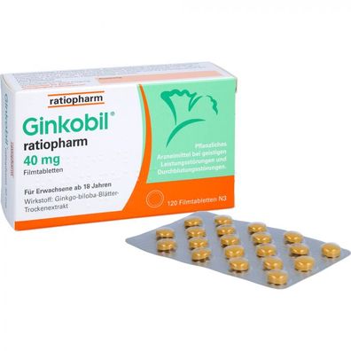 Ginkobil-ratiopharm 40mg Filmtabletten