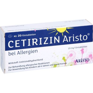 Cetirizin Aristo bei Allergien 10mg Filmtabletten