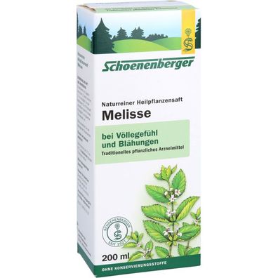 Melissensaft Schoenenberger