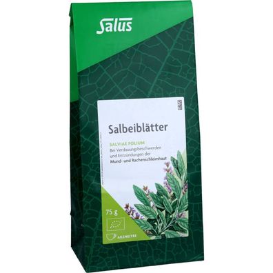 Salbeiblätter Arzneitee Salviae folium bio Salus