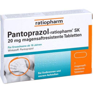 Pantoprazol-ratiopharm SK 20mg magensaftres. Tbl