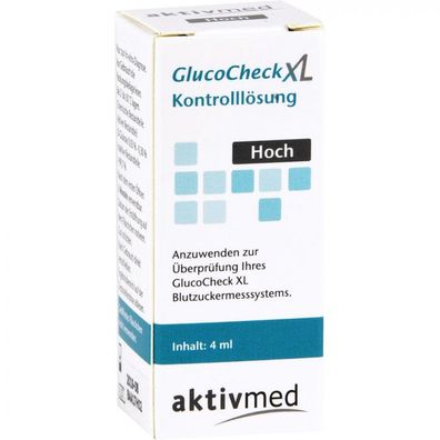 GlucoCheck XL Kontroll-Lösung hoch