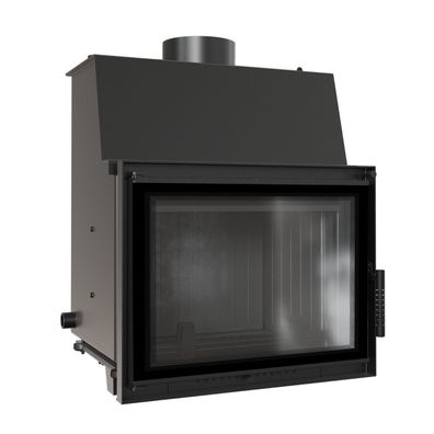 Wasserführender Kamineinsatz KRATKI ZUZIA DECO 12 kW Ø 200 schwarz Verkleidung