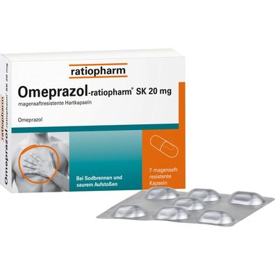 Omeprazol-ratiopharm SK 20mg magensaftres. Hartkap