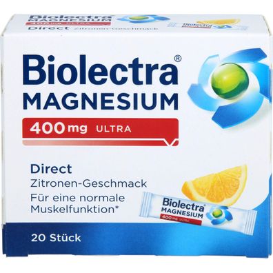 Biolectra Magnesium 400mg Ultra Direct Zitrone