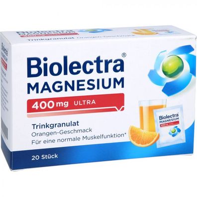 Biolectra Magnesium 400mg ultra Trinkgran. Orange