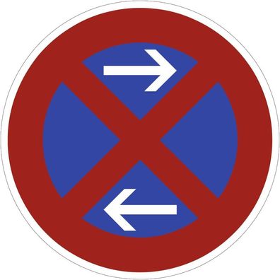 Absolutes Haltverbot Mitte (Linksaufstellung), Symbolschild, StVO
