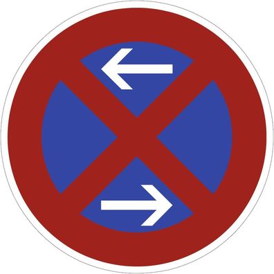 Absolutes Haltverbot Mitte (Rechtsaufstellung), Symbolschild, StVO