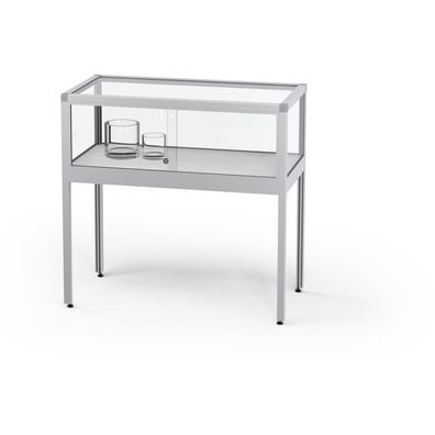 15. VERTUM 220 S Tischvitrine | silber eloxiert