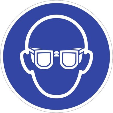Augenschutz benutzen, Symbolschild, ISO 7010