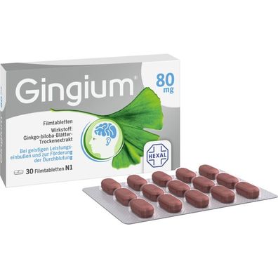 Gingium 80 mg Filmtabletten