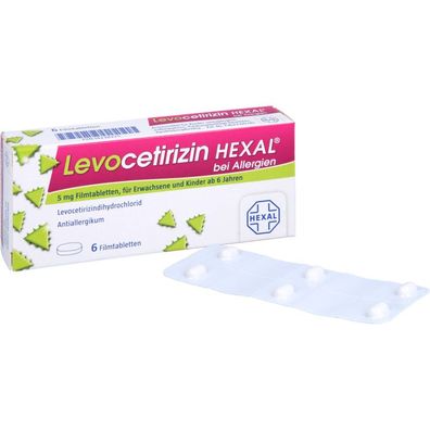 Levocetirizin HEXAL bei Allergien 5mg Filmtabl