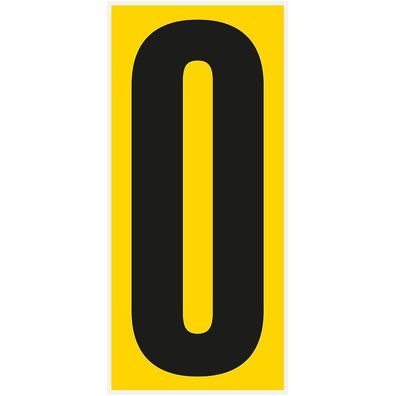 Bodenz. Buchstabe O, Rutschhemmung R10, gelb/ schwarz, PVC,180x400mm,3/ VE