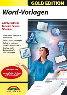 2000 Word Vorlagen - Formulare, Mahnschreiben, Speisekarten, Abrechnungen - ESD