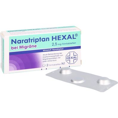 Naratriptan Hexal bei Migräne 2.5mg