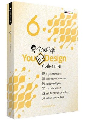 Aquasoft YouDesign Calendar 6 - Kalender Designer - MAC/ PC Download Version