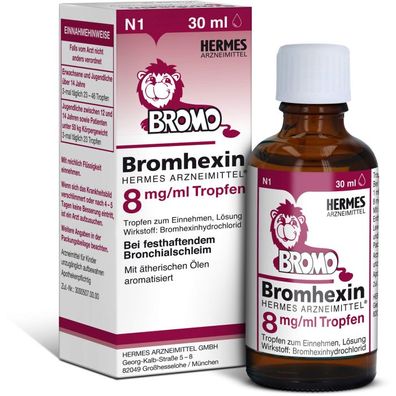 Bromhexin Hermes Arzneimittel 8mg/ml Tropfen