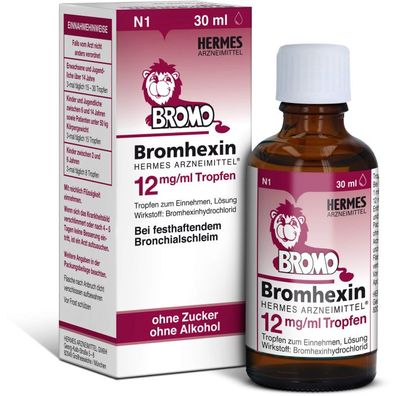 Bromhexin Hermes Arzneimittel 12 mg/ml Tropfen