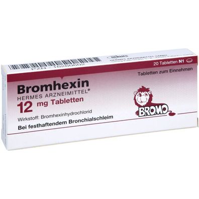 Bromhexin Hermes Arzneimittel 12mg Tabletten