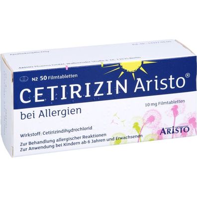 Cetirizin Aristo bei Allergien 10mg Filmtabletten