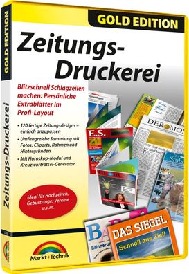 Zeitungs-Druckerei mit Horoskop-Modul & Kreuzwortrï¿½tsel-Generator - 120 Layouts