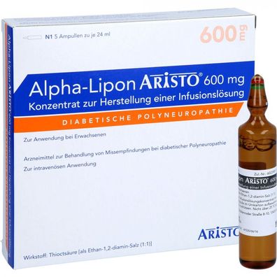 Alpha-Lipon Aristo 600 mg Konzentrat z.H.e. Infl