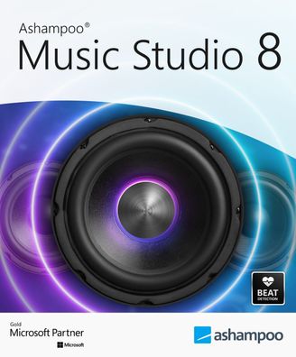 Ashampoo Music Studio 8 - MP3 - Mixen - Schneiden - Rippen - Live Recording -ESD