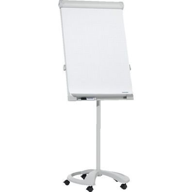 Franken Flipchart PRO, Mobil Deluxe, hellgrau, Höhe 1800-1950mm