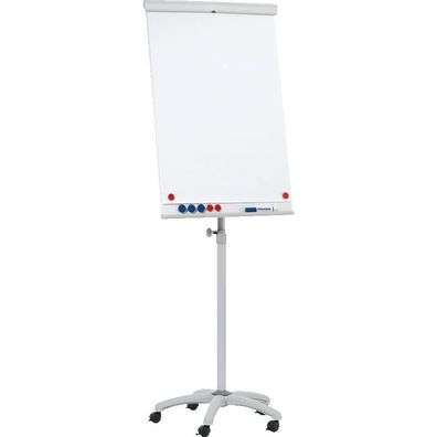 Franken Flipchart X-tra-Line Mobil, hellgrau, Höhe 1800-2000mm