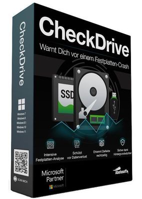 Abelssoft - CheckDrive 2025 - Festplatten ï¿½berwachung - PC Download Version