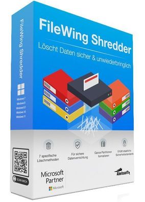 Abelssoft FileWing Shredder 5 - Daten sicher lï¿½schen - PC Download Version