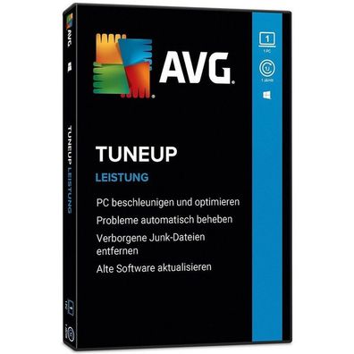 AVG TuneUp - Lizenz fï¿½r 1 PC - Laufzeit 1 Jahr - Key - PC Download Version