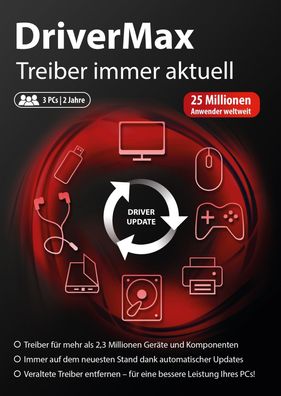 Driver Max 15 - Treiber immer aktuell - Fï¿½r 3 PCs - 2 Jahre - PC Download Version