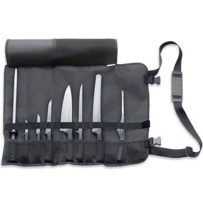 Dick Messertasche mit Messer Kochtasche Rolltasche bestückt 8 tlg. Profi-Messer