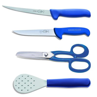 Fr. Dick Angelmesser Set 1 Filetiermesser 1 Stechmesser Schupper & Flossenschere